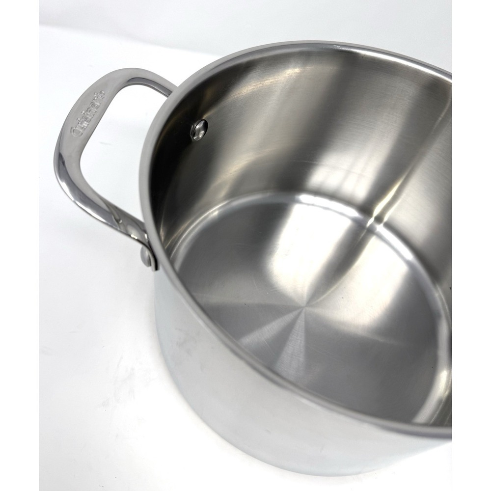 Cuisinart 5.75 Qt Stock Pot Stainless Steel With Glass Lid 7665-22G - Picture 5 of 10